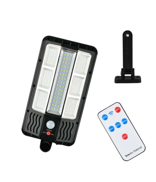 Faro Lampione Stradale Pannello Solare Con Sensore Telecomando 117 Led Smd Ta146         