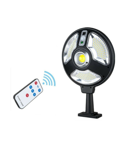 Faro Lampione Stradale Solare Con Sensore Di Movimento Telecomando 120 Led 1288b         