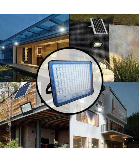 Faro Led Con Pannello Solare Crepuscolare Da 300w + Telecomando Fb-58300         