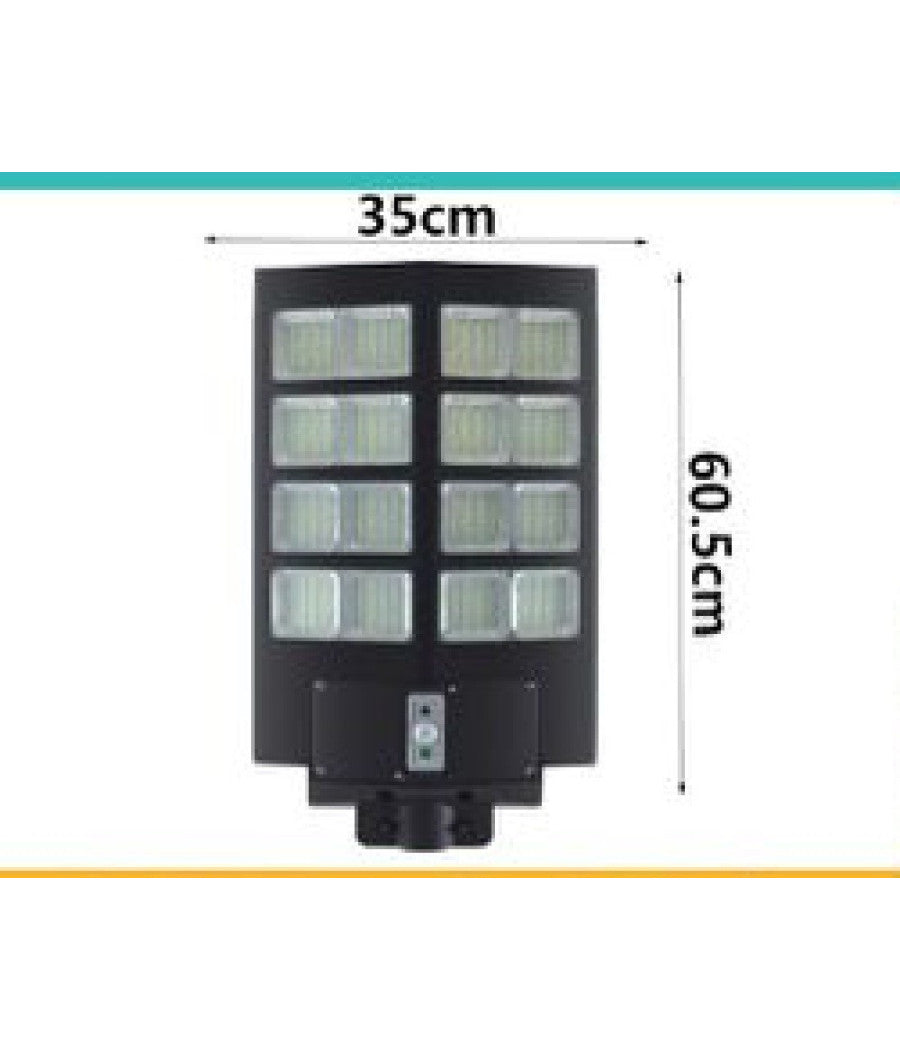 Faro Led Lampione Stradale 900w Pannello Solare Sensore Crepuscolare Ip67 Led-8471         