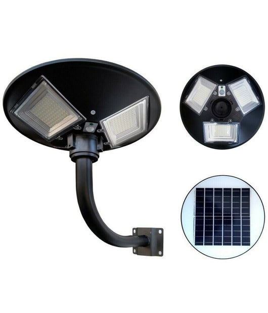 Faro Led Solare Lampione Con Sensore Di Movimento 150 Watt + Palo Ty-150         