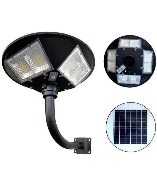 Faro Led Solare Lampione Con Sensore Di Movimento 200 Watt + Palo Ty-200         