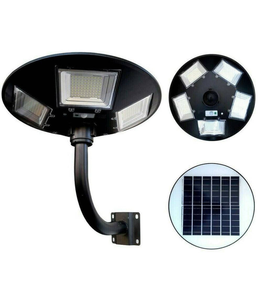 Faro Led Solare Lampione Con Sensore Di Movimento 250 Watt + Palo Ty-250         