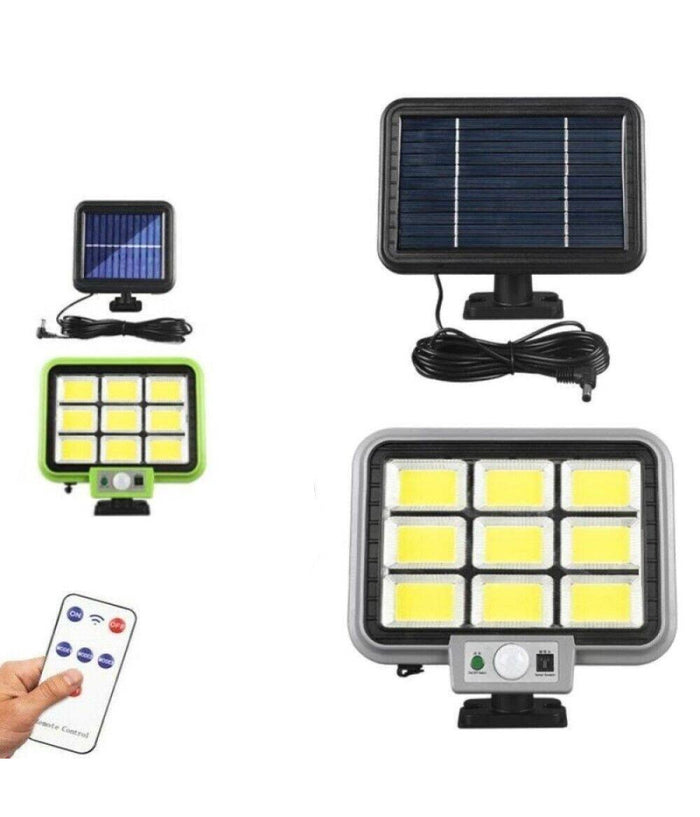 Faro Solare Con Pannello Faretto Sensore Di Movimento 252 Led Cob Hs-8022         