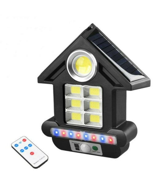 Faro Solare Con Pannello Faretto Sensore Movimento 81led Cob Telecomando Cl-s180         