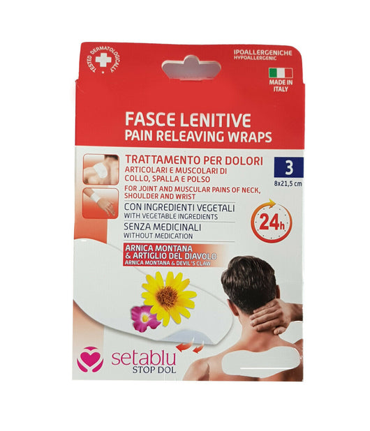 Fasce Lenitive Trattamento Per Dolori Arnica Salice Artigli Del Diavolo 8x21.5cm         