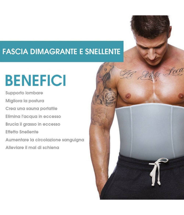 Fascia Dimagrante Snellente Sauna Panciera Rassodante Brucia Grassi Addominali         