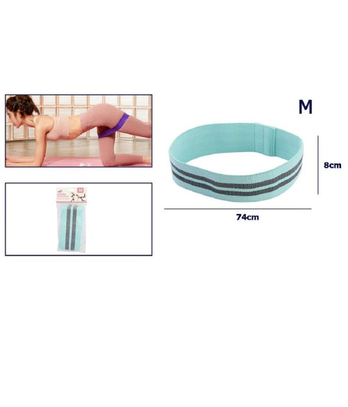 Fascia Elastica Esercizi Bande Resistenza Allenamento Yoga Fitness Antiscivolo  Azzurro   M    