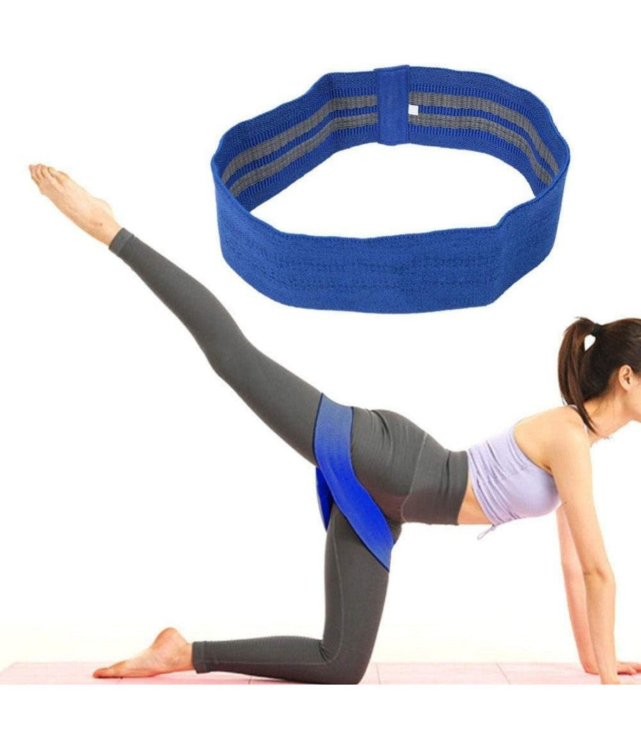 Fascia Elastica Esercizi Bande Resistenza Allenamento Yoga Fitness Antiscivolo  Azzurro   M    