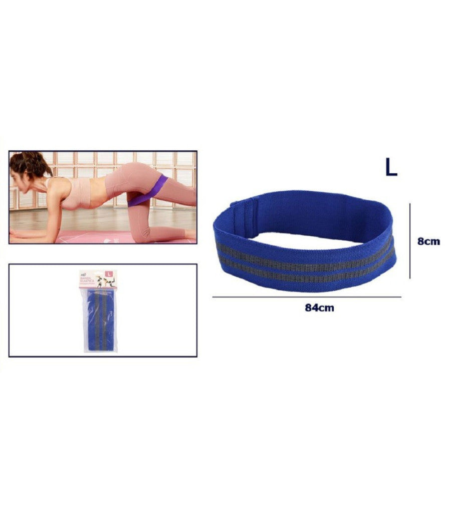 Fascia Elastica Esercizi Bande Resistenza Allenamento Yoga Fitness Antiscivolo  Blu   L    