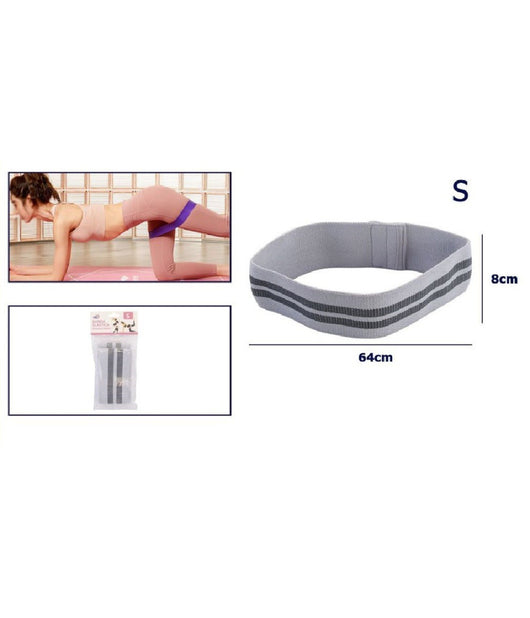 Fascia Elastica Esercizi Bande Resistenza Allenamento Yoga Fitness Antiscivolo  Grigio   S    