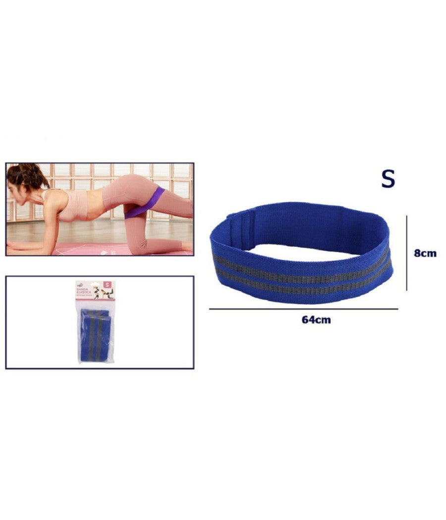 Fascia Elastica Esercizi Bande Resistenza Allenamento Yoga Fitness Antiscivolo  Blu   S    