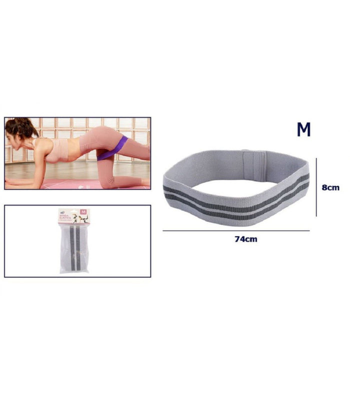 Fascia Elastica Esercizi Bande Resistenza Allenamento Yoga Fitness Antiscivolo  Grigio   M    