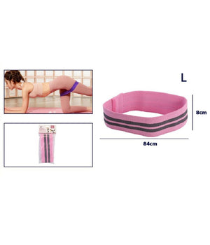 Fascia Elastica Esercizi Bande Resistenza Allenamento Yoga Fitness Antiscivolo  Rosa   L    