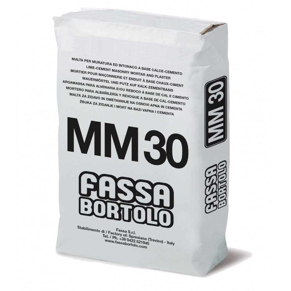 Fassa mm30 25kg di malta premiscelata per murare e intonacare