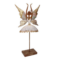 Fatina metallo ballerina bianco cm37x12h68