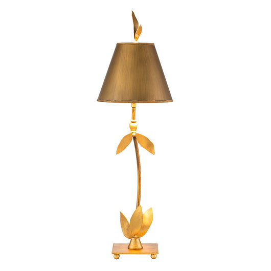 Lampada Da Scrivania Contemporanea Red Bell Acciaio Foglia Oro 1 Luce E27