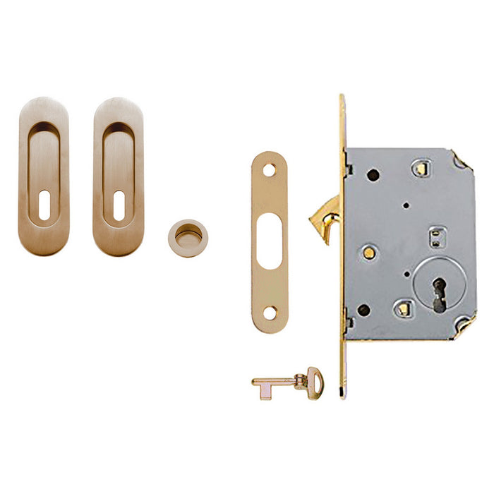 cf kit per porte scorrevoli finitura ottone lucido 3005610nlm