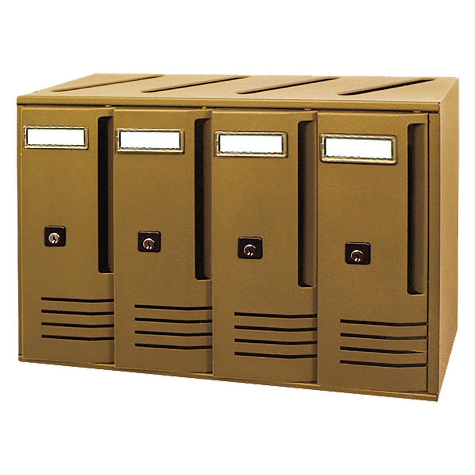 cassetta postale serie 'cubo' c6 - cm 62 x 17,5 x h 30 bronzo 3130784nlm