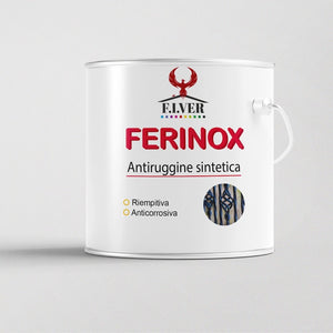 Fondo Antiruggine per Ferro Ferinox - Litri 2,5 - Colore Bianco