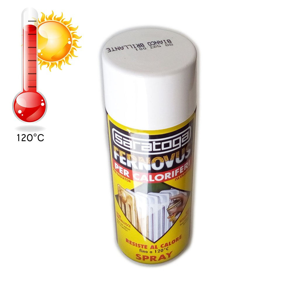 Fernovus spray 400ml bomboletta per radiatori caloriferi in ghisa colore bianco brillante