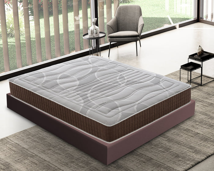 Materasso Singolo 80x190 in Memory Foam - 13 Zone di Comfort - Alta densità  - Reversibile - Ortopedico - Rigidità  H3   