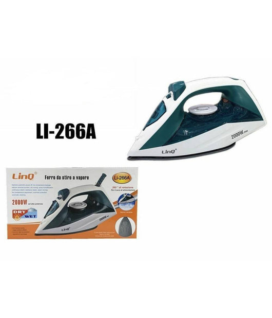 Ferro Da Stiro A Vapore Steam Iron 2000w 200ml Li-266a Autopulente Impugnatura Ergonomica         