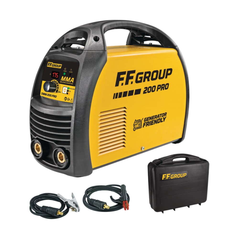 Ff group dwm 200 pro saldatrice inverter 200a uso professionale