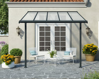 Pergola Sierra Addossata in Alluminio   3X3 m Grigio  