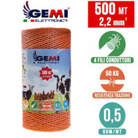 Filo 500 MT 2.2 Mm² Per Recinto Elettrico Recinzioni Elettrificate Per Animali Mucche Cavalli Maiali Galline