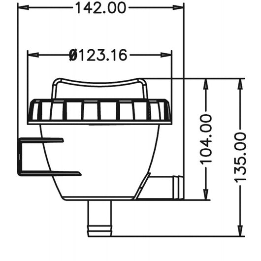 FILTRO ACQUA IN PLASTICA LT.150/H