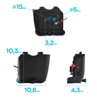 Cassa Filtro Aria in ABS + Spugna filtrante per decespuglatori e mototrivelle