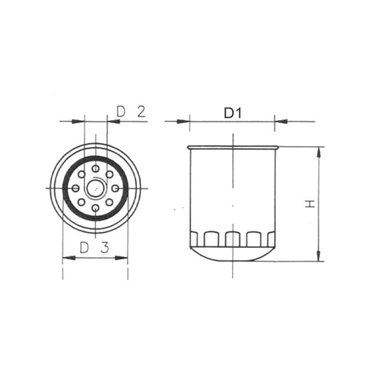 FILTRO GASOLIO AIFO-LOMB. RUGGERINI