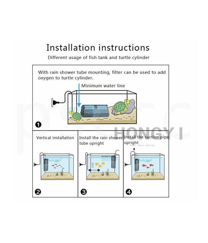 Filtro Pompa Per Acquario Interno Gocciolatoio Acqua Dolce Jeneca Glb-800         