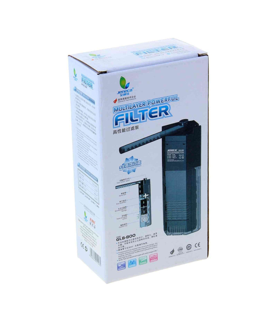 Filtro Pompa Per Acquario Interno Gocciolatoio Acqua Dolce Jeneca Glb-800         