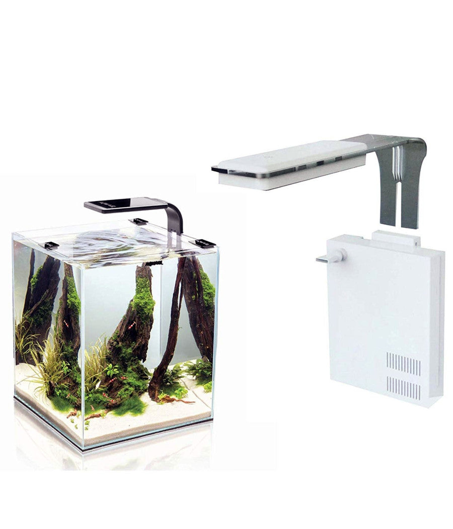 Filtro Sterilizzatore Per Acquario Con Lampada 18 Led 350l/h Stimola Fotosintesi         