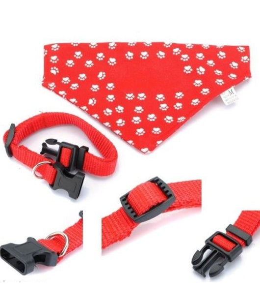 Collare Con Bandana Fazzoletto Regolabile Per Cane Cani Tutte Le Taglie Fashion         