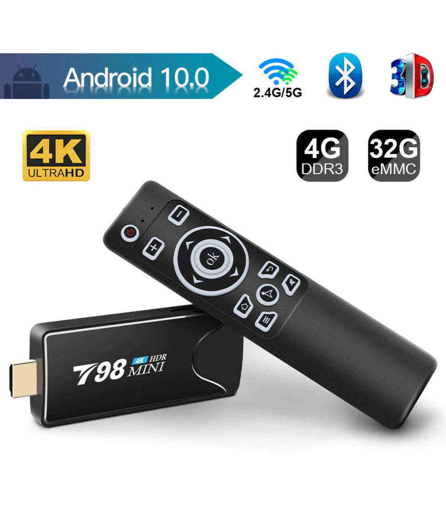 Fire Tv Stick 4k Ultra Hd Con Telecomando Vocale Lettore Multimediale 8g + 128g         