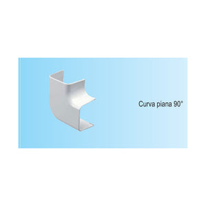 First profilfreddo curva piana per canalina 90x65mm