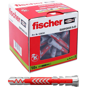 Fischer duopower tassello prolungato nylon da 8x65mm - 50pz