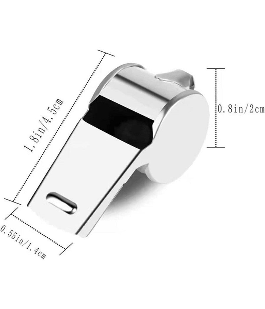 Fischietto In Acciaio Con Cordino Per Allenatori Arbitri Bagnini Pallacanestro         