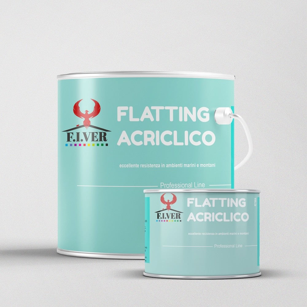 Flatting Acrilico all'acqua Lucida o Satinata - Litri 0,750 - Colore Trasparente