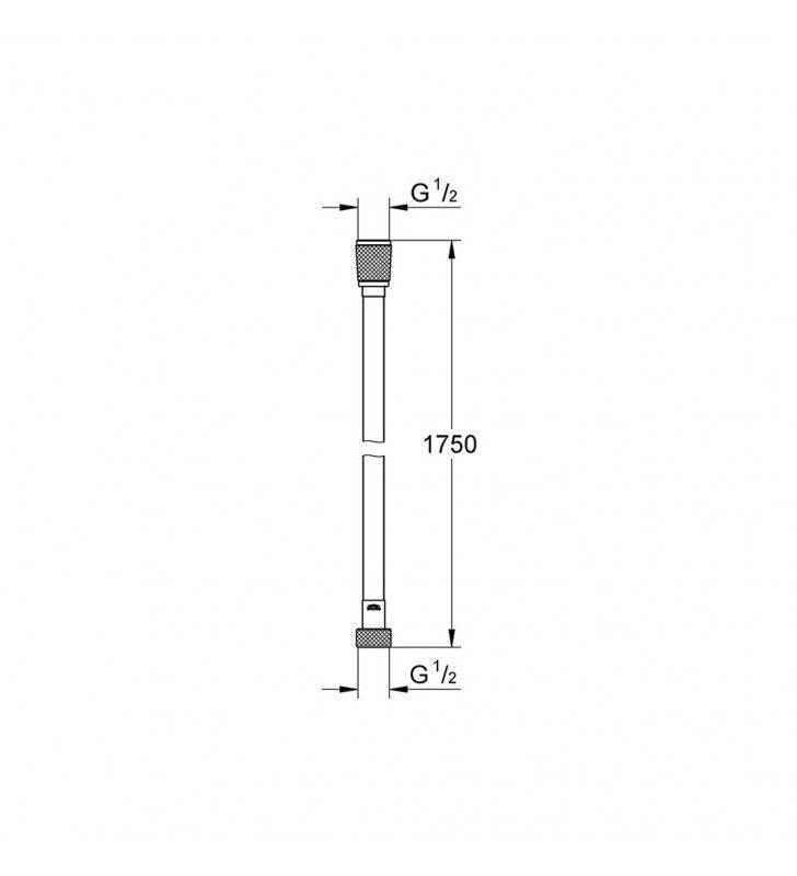 Doccino 2 getti con supporto e flessibile Grohe, serie Vitalio Start cod 78787