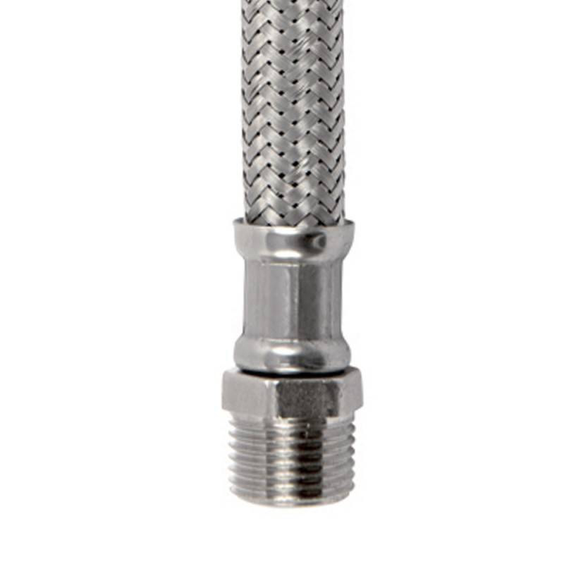 Flessibile in acciaio inox 3/8"m - 3/8"f cod 81073