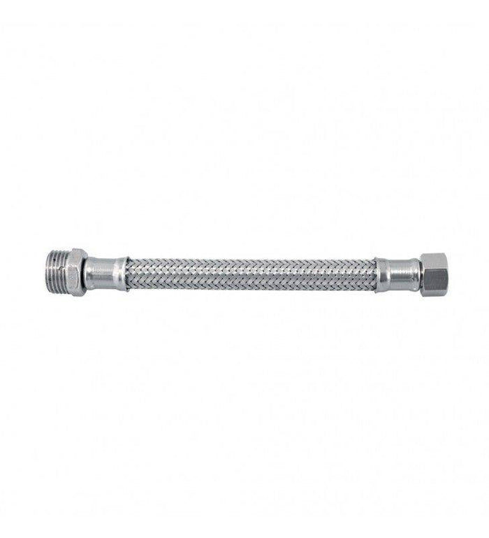 Flessibile in acciaio inox 1/2" m - 3/8" f cod 81065