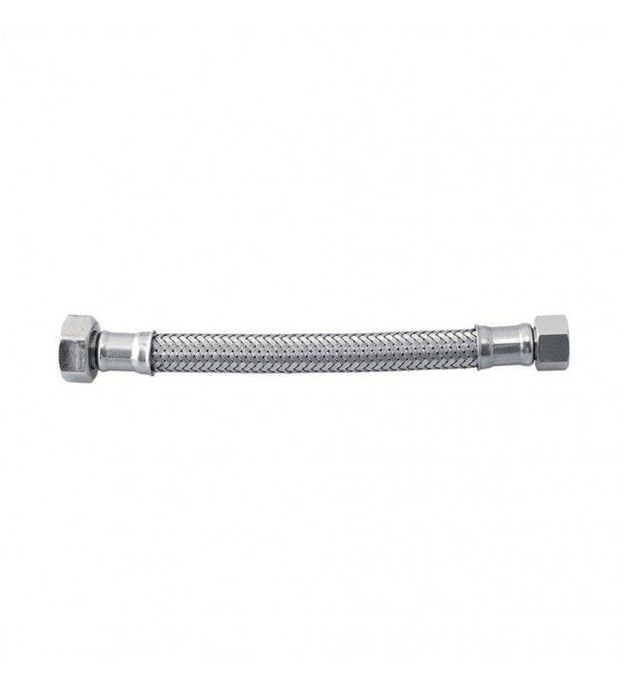 Flessibile in acciaio inox 3/8" f - 1/2" f cod 81083