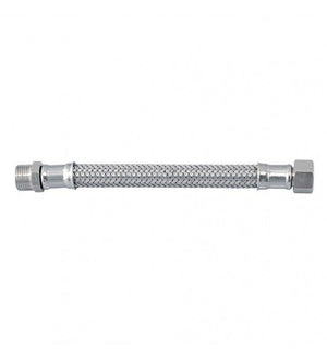 Flessibile in acciaio inox 3/8"m - 3/8"f cod 81073