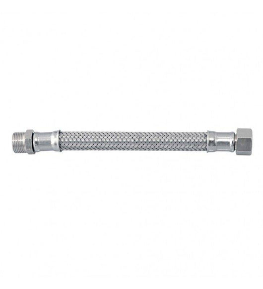 Flessibile in acciaio inox 3/8"m - 3/8"f cod 81078