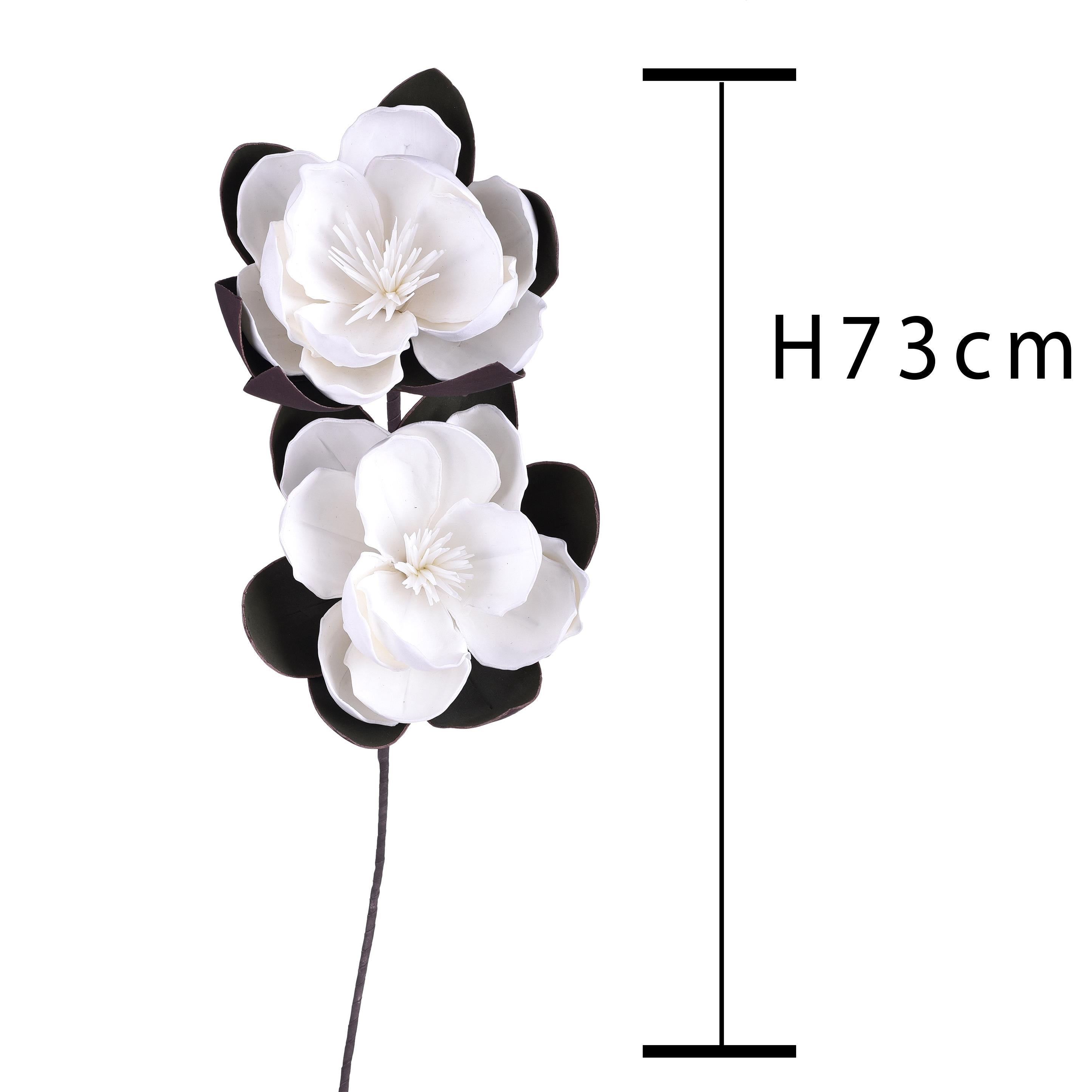 Set 2 Fiori Artificiali Magnolia x 2 73 cm