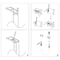 Ogomondo colonna doccia tec alluminio bianco nero getti idro h150xl22 *** confezione 1